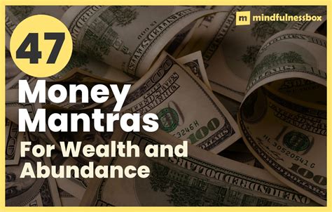 47 Money Mantras for Wealth and Abundance .